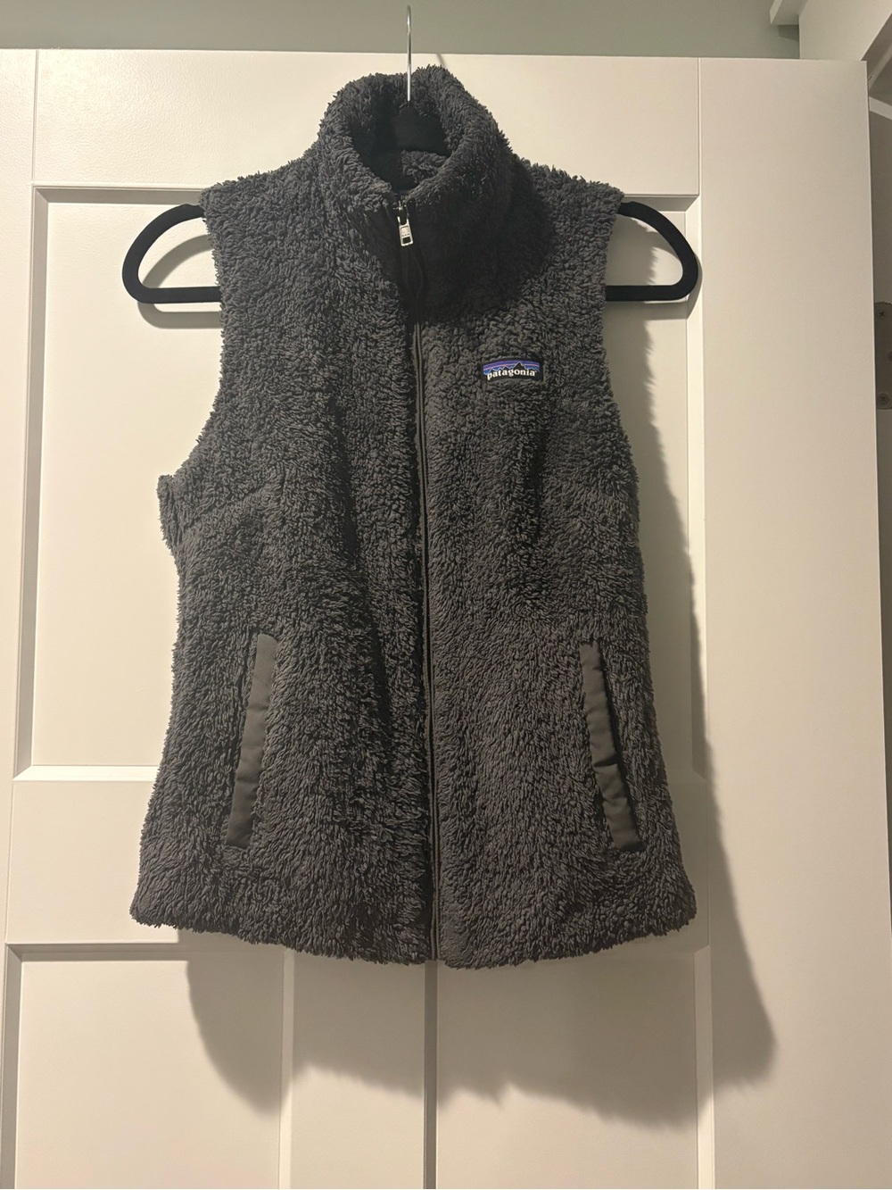 Patagonia Charcoal Gray Sherpa Fleece Vest